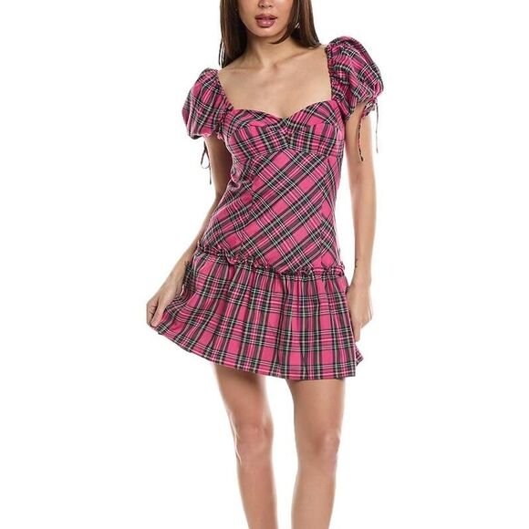 Amanda Uprichard Dresses & Skirts - Amanda Uprichard Pink Tartan Dress